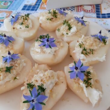 Pere ripiene gorgonzola e crauti